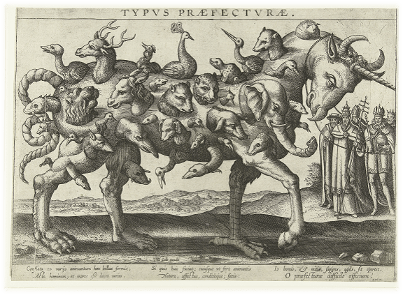 Allegorie op de moeilijkheid van het besturen_Pieter van der Borgt